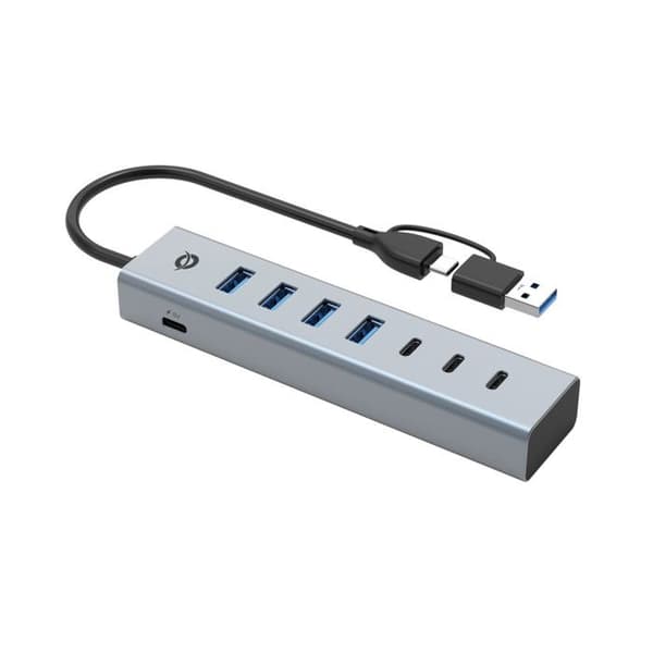 7-port Usb 3.0 Hub + Strömförsörjningsadapter