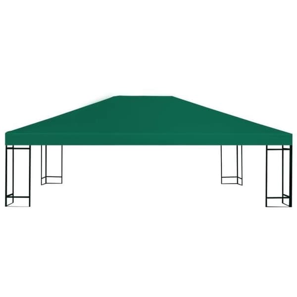 Belvedertyg - vidaXL - 4 x 3 m - Vattentät - Polyester - Grön