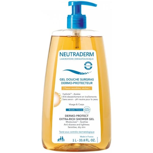 Överskottstvål - Neutraderm - 1L - Hypoallergen - Pumpflaska - Extra mjuk