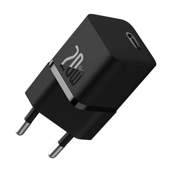 Snabbladdare - BASEUS - GAN 5 Mini - 20W - Typ-C - Svart
