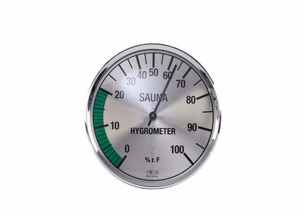 Hygrometer - ELIGA - 8326 - Silver - 135 mm - Precision och justerbar