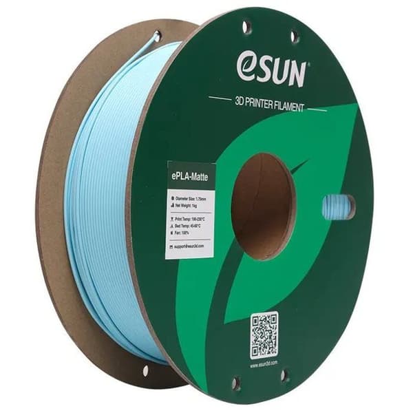 Filament - ESUN - ePLA Matt - 1kg - Diameter 1,75 mm - Ljusblå