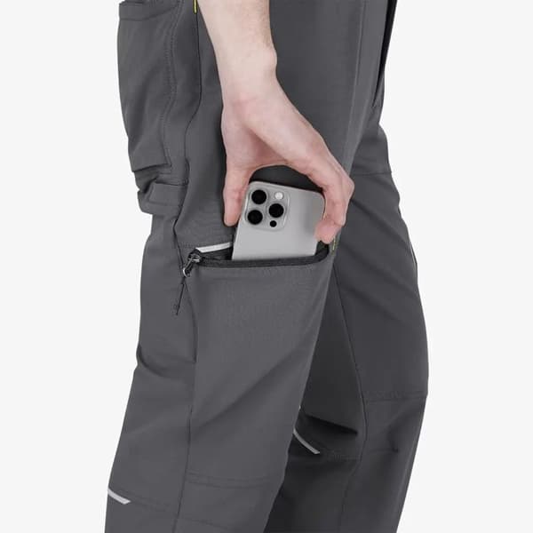 Safety Jogger Works Deneb Full-Stretch arbetsbyxor - mörkgrå