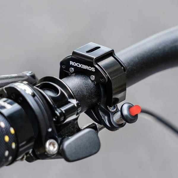 Cykelklocka - ROCKBROS - C - Rostfritt stål - Svart - 2,2 cm
