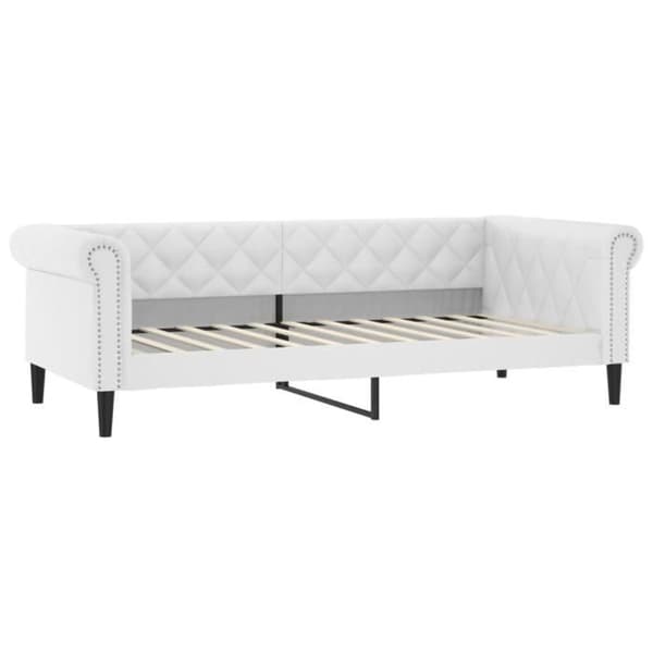 vidaXL Dagbädd vit 80x200 cm konstläder 354223