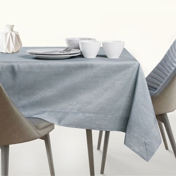 Bordduk - Vesta - Tryckt grå - Rektangulär 120x160 cm - Enfärgad