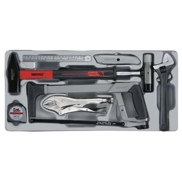 Verktygsset 9st - Teng Tools - DIN1041 - Nylon - Gummi