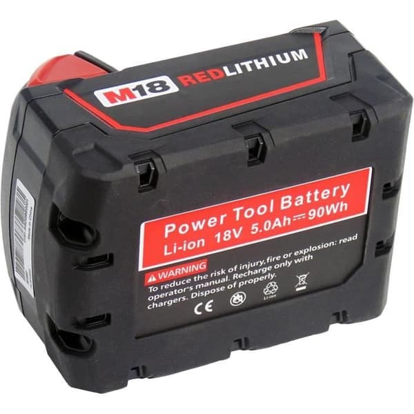 Paket med 2 Milwaukee 18V 5000mAh batterier