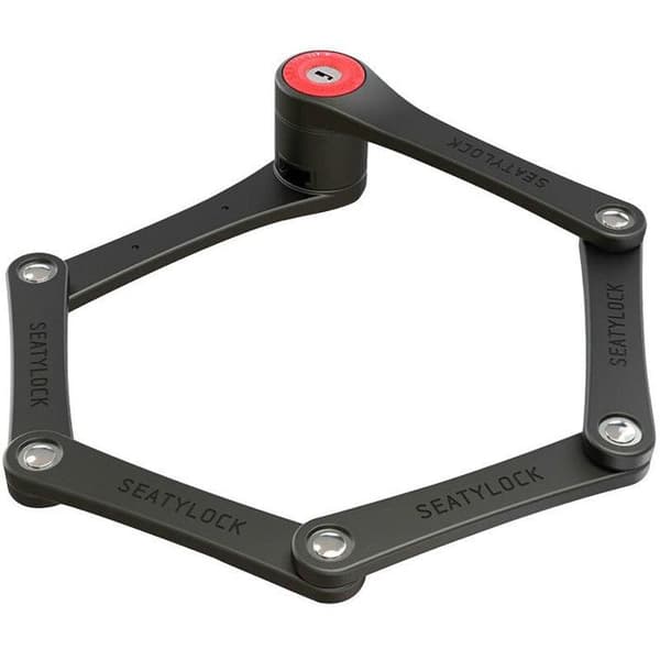 Fällbart lås - Seatylock - Mini - Härdat stål - 75 cm - Svart