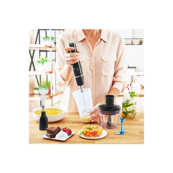 Handblender - MOULINEX - Infiny Force - 1000 W - 4 titanblad - Svart