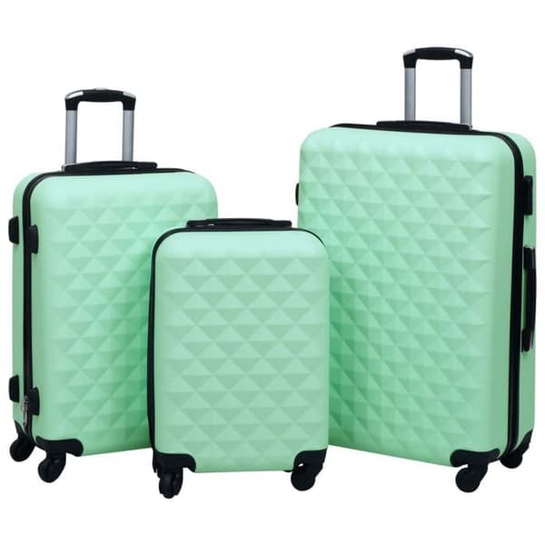 vidaXL Hardside Bagage Set 3 st Mint ABS 92415