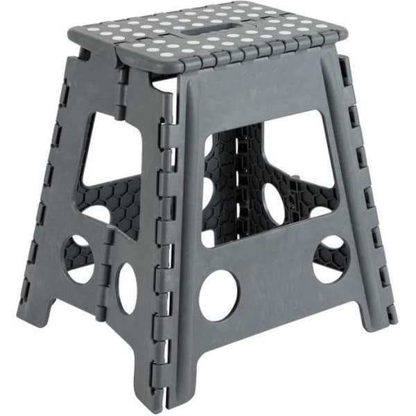 Arregui TB-039-G Multipurpose Folding Pall, Step Pall, 39 cm hög, grå