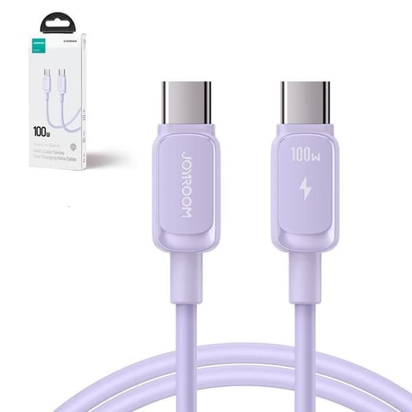 Lila USB-C-kabel 100 W 1,2 m