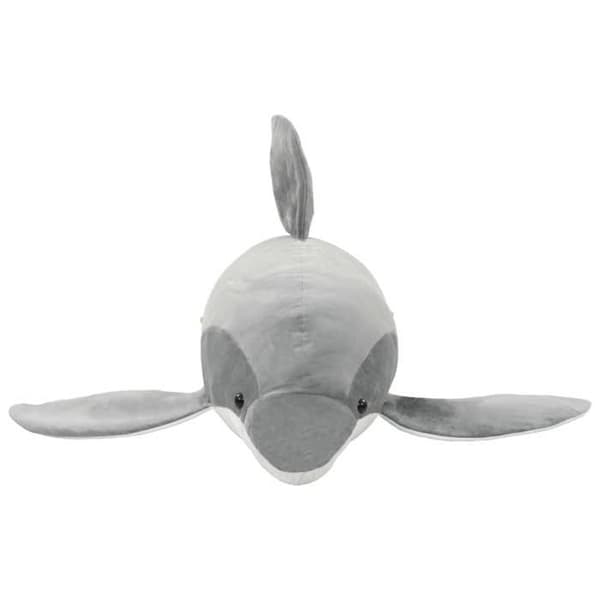 vidaXL Plush Dolphin Grey 80231