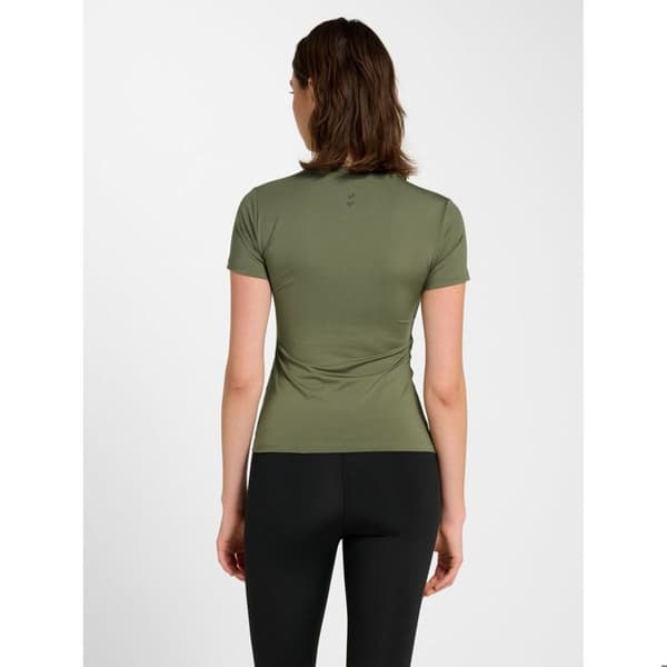 T-shirt dam Hummel Fast - djup lichen grön