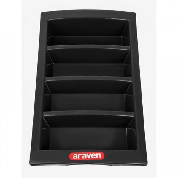 Besticklåda - Araven - 1/1 gastro - Mörkgrå - Polyeten - Stapelbar