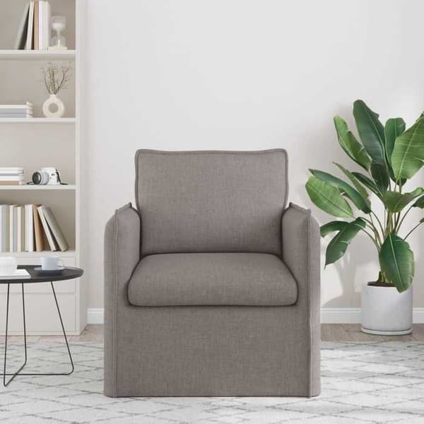 Soffa Taupe 195 x 82 x 85 cm tyg