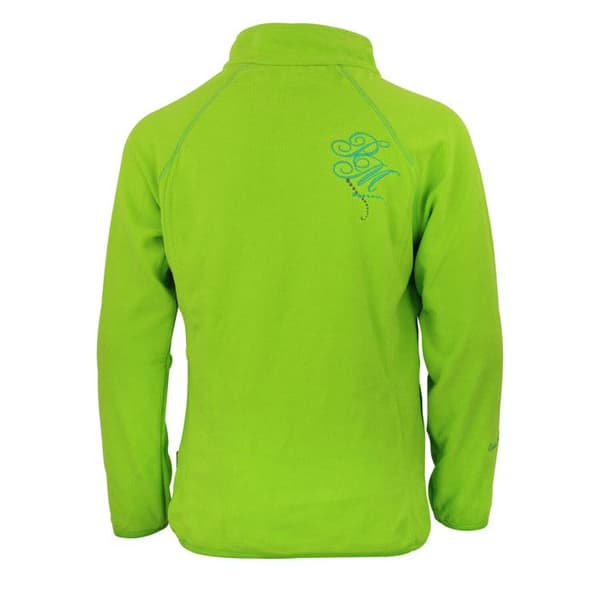 Flicktröja microfleece halv-zip Peak Mountain Gafine - limegrön
