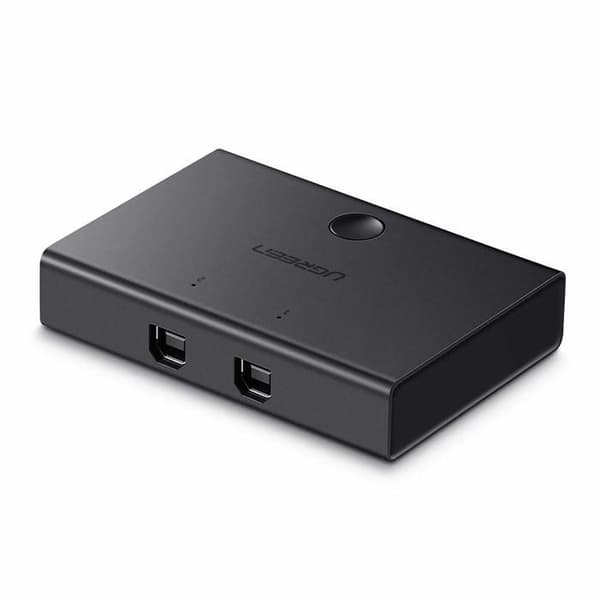 KVM-switch - Ugreen - USB 2.0 - 2 portar - Plug and Play - LED-indikator