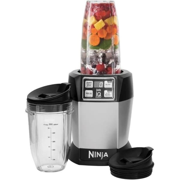 Blender - NINJA - BN495EU - 1000 W - 2 x 700 ml - Grå Svart