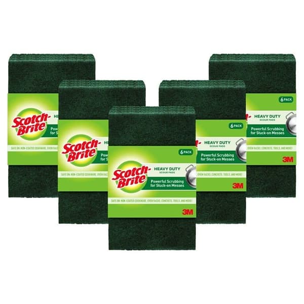 Scotch-brite - 2265 - Förpackning med 30 robusta skrubbsvampar för kök och disk