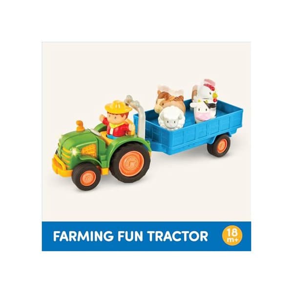 Traktor - Battat - BT2658Z - Ljus - Ljud - Med Djur