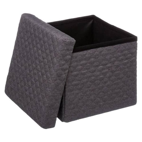 Fällbar pouf 31x31cm "Mix N' Modul" grå antracit - 5 five simply smart
