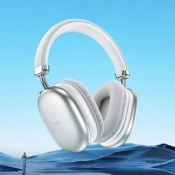 Bluetooth-hörlurar - HOCO - W35 Max - Silver - Fällbar - 90h batteritid