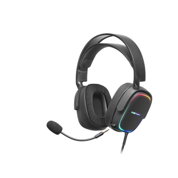 Gaming Headset - Mars Gaming - MHAX Black - RGB Multi-platform - Removable Microphone - 53mm HiFi