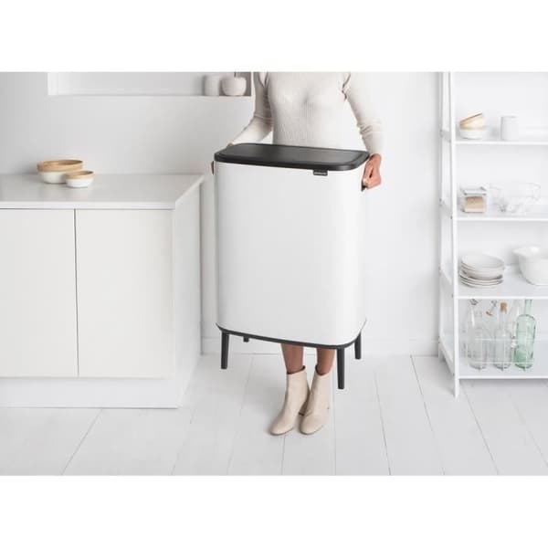Papperskorg - BRABANTIA - Bo Touch Bin Hi - 60 L - Vit - Touch