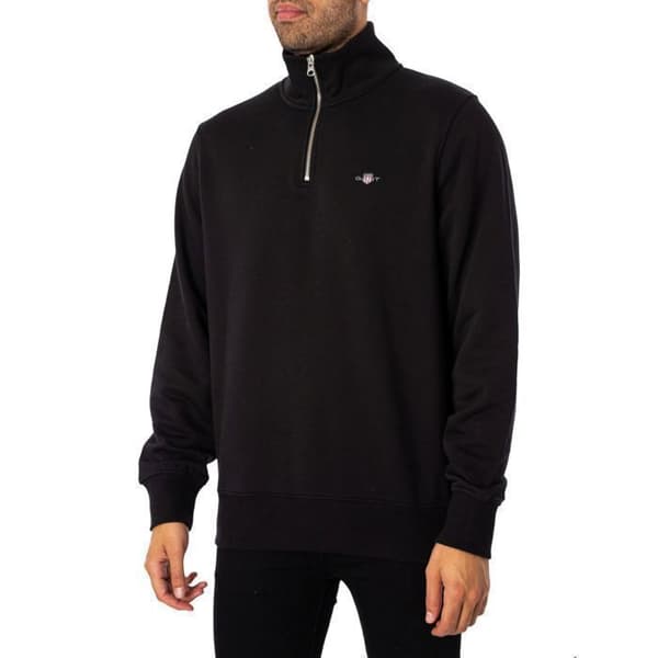 Sweatshirt med dragkedja 1/4 Regular Shield - GANT
