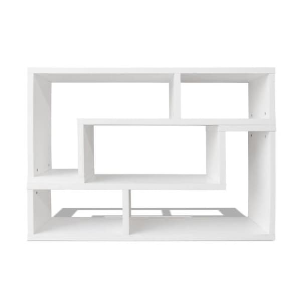 vidaXL Dubbel L-formad TV-möbel Vit 243066
