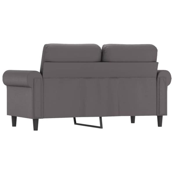vidaXL 2-sits soffa grå 120 cm konstläder 359501