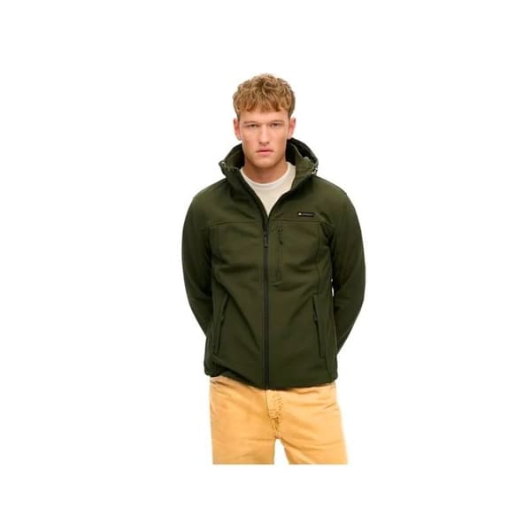 Superdry Herr Soft Shell Trekker Kaki Syntetisk