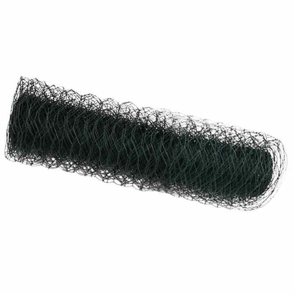 vidaXL Hexagonal stängsel Grön 0,4 x 10 m PVC 42005331