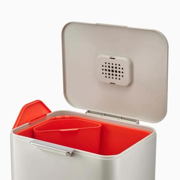 Joseph Joseph avfallsseparator Totem2 x 30 liter vit aluminium