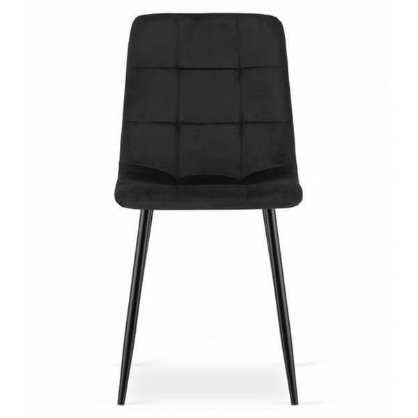 KOMODEE Stol CARA - svart sammet x 1 45x87x51 cm