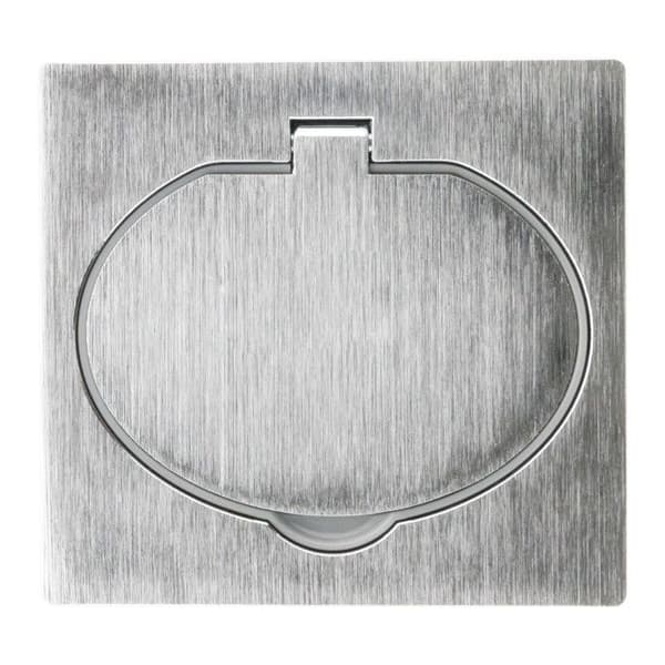 Prise de sol 2P+T 16A IP44 borstat aluminium - Zenitech