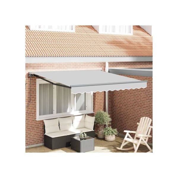 Fällbar markisram - vidaXL - Antracit - Pulverlackerad stål - 350x250 cm - Fällbar