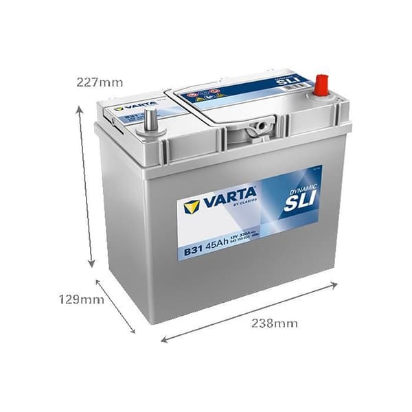 Varta Blue Dynamic B24L B31 12V 45Ah / 330A startbatteri