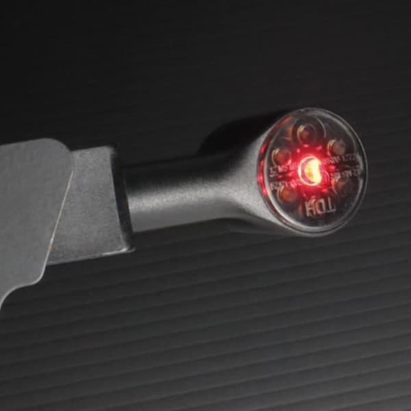 Chaft Drum bak multifunktions motorcykel LED blinkers - svart - TU