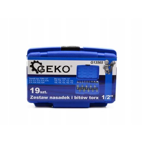 Torx 1/2" skruvnyckelsats 19 delar