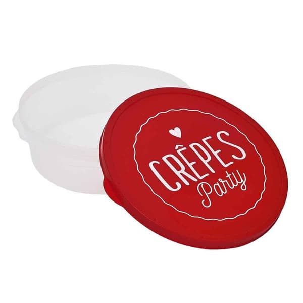 Förvaringslåda "Crêpes" 28cm Röd