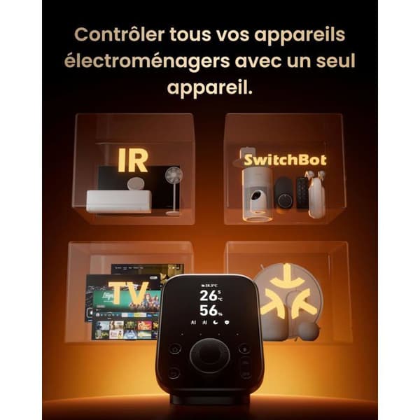 SwitchBot Hub 3 WiFi med Matter-stöd, IR/Bluetooth fjärrkontroll