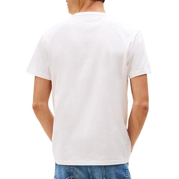 Vit T-shirt Herr Tommy Hilfiger Reg Linear