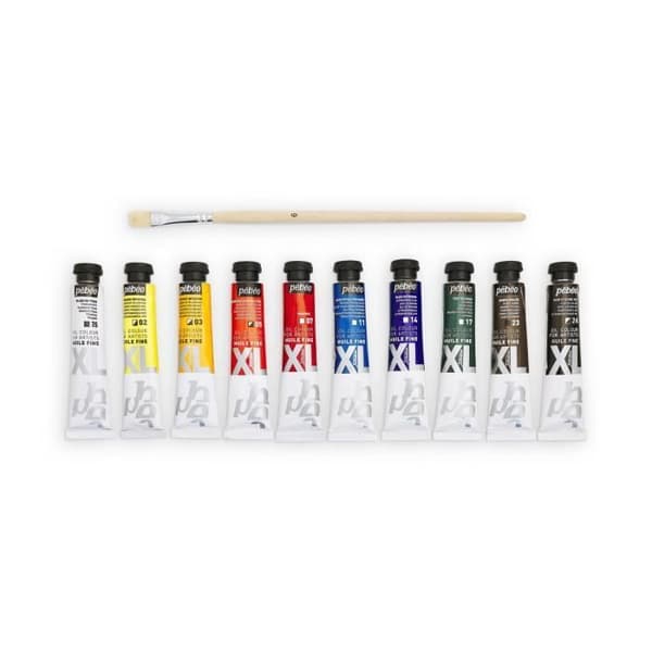 Huile Studio XL Set 10 x 20 ml + 1 pensel