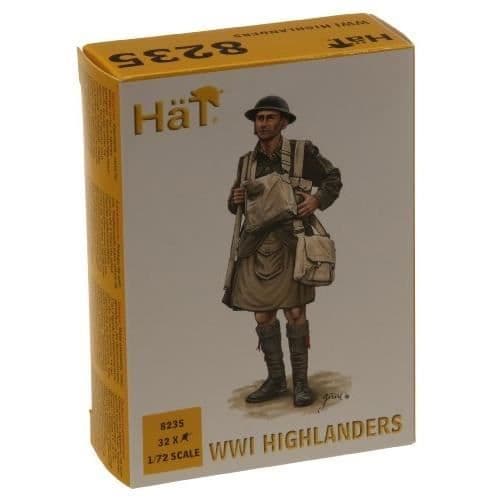 HAT 8235 WW1 HIGHLANDERS X32 1:72 PLASTFIGURE