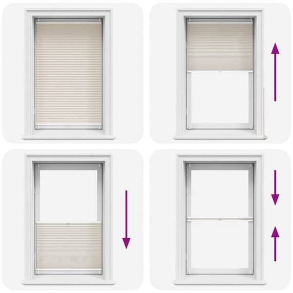 vidaXL Butik plissé 80x125 cm Crème 240634