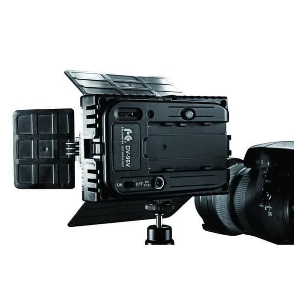 Falcon Eyes Kit LED-panel DV-96V-K2 med dimmer + batteri