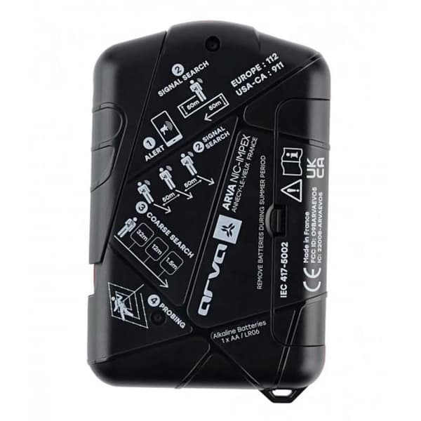 Balise Avalanche - ARVA - Evo5+ - Digital Display - Kompakt - Svart